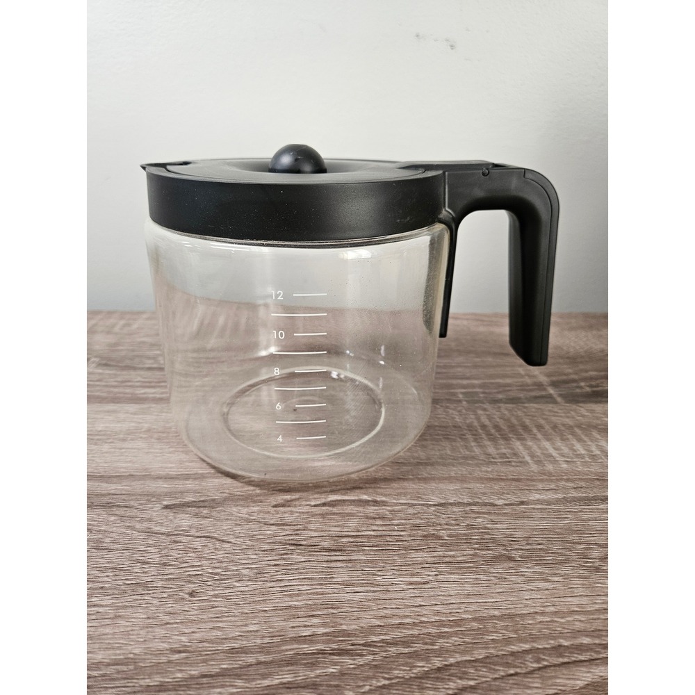 Keurig K-Duo 12 Cup Glass Carafe Replacement Black Handle Clear Pot 1768